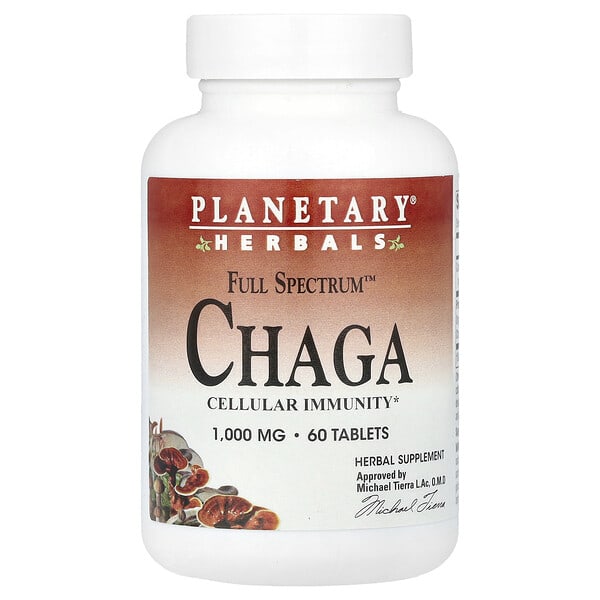ptf10666_v_54.jpg Full Spectrum™ чага, 1000 мг, 60 таблеток — Planetary Herbals