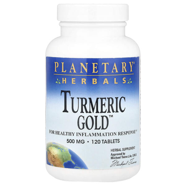 ptf10706_v_8.jpg Turmeric Gold™, 120 таблеток — Planetary Herbals