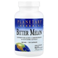 Горькая дыня, 1000 мг, 120 капсул (500 мг на капсулу) — Planetary Herbals