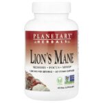 ежовик гребенчатый, 60 веганских капсул (500 мг в 1 капсуле) — Planetary Herbals