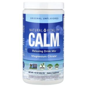 CALM®, смесь для приготовления расслабляющего напитка, оригинальный вкус без добавок, 453 г — Natural Vitality