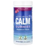 CALM®, жевательные таблетки с цитратом магния, со вкусом малины и лимона, 120 шт. (83 мг в 1 жевательной таблетке) — Natural Vitality