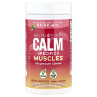 CALM® Specials Muscles, смесь для приготовления напитка с цитратом магния, арбуз, 170 г (6 унций) — Natural Vitality
