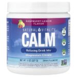 CALM®, расслабляющая смесь для приготовления напитка, малина и лимон, 226 г (8 унций) — Natural Vitality