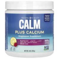 CALM, с кальцием, малина и лимон, 226 г (8 унций) — Natural Vitality
