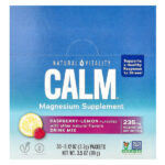 CALM®, смесь для приготовления напитка с магнием, малина и лимон, 30 пакетиков по 3,3 г (0,12 унции) — Natural Vitality