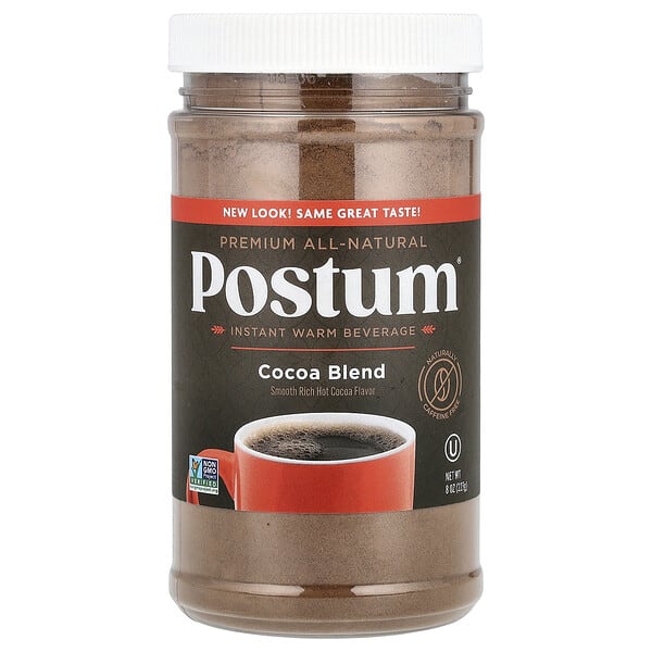 ptm00004_v_24.jpg Postum, Теплый напиток быстрого приготовления, смесь какао, без кофеина, 227 г (8 унций)