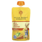 Peter Rabbit Organics, органическое фруктовое и овощное пюре, яблоко, морковь и тыква, 125 г (4,4 унции) — Pumpkin Tree Organics