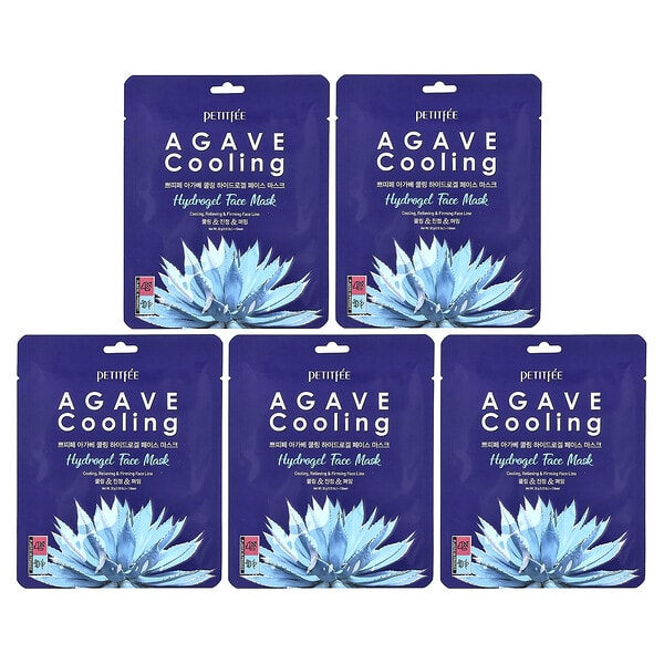 ptt85045_v_46.jpg Agave Cooling, гидрогелевая маска для лица, 5 шт. по 32 г (1,12 унции) — Petitfee