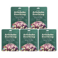 Artichoke Soothing, успокаивающая гидрогелевая маска для лица с артишоком, 5 шт., по 32 г (1,12 унции) — Petitfee