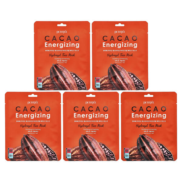 ptt85068_v_19.jpg гидрогелевая маска для лица с какао (Cacao Energizing), 5 шт. в упаковке, 32 г (1,12 унции) — Petitfee
