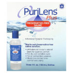 Purilens, Plus, солевой раствор без консервантов, 3 флакона по 120 мл (4 жидк. унции) — изображение 2