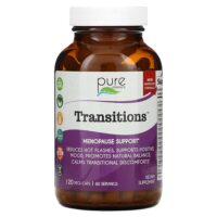 Transitions, для поддержки менопаузы, 120 растительных капсул — Pure Essence