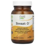 Breast-D, поддерживает здоровье груди, простаты и сосудов, 90 вегетарианских капсул — Pure Essence