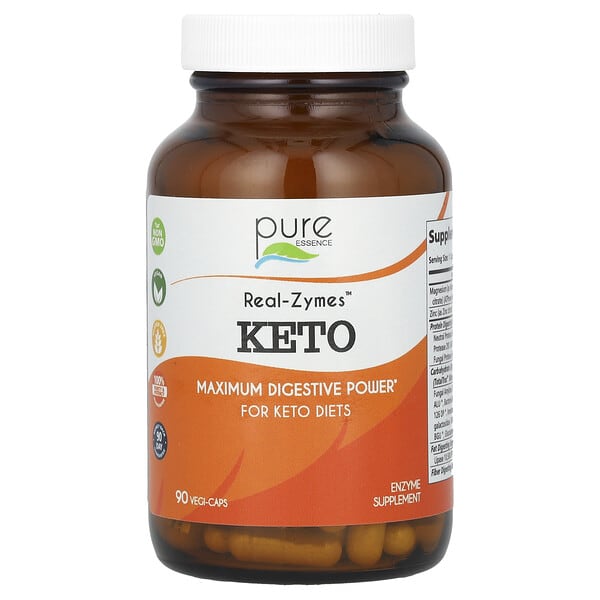 pur90503_v_19.jpg Real-Zymes Keto, 90 растительных капсул — Pure Essence