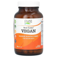 Real-Zymes, веганский продукт, 90 растительных капсул — Pure Essence