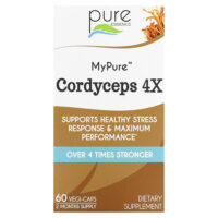 MyPure, кордицепс 4X, 60 капсул в растительной оболочке — Pure Essence