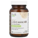 MyPure™, Lion's Mane 4X, сверхсила, 60 растительных капсул — Pure Essence