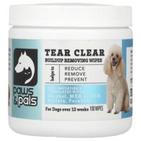 Tear Clear, салфетки для удаления загрязнений, для собак, 100 шт. — Paws & Pals