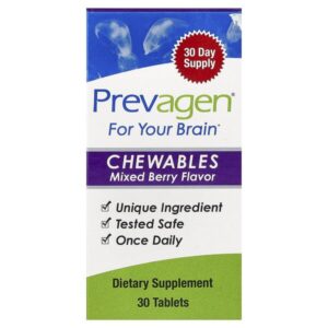 Для мозга, жевательные таблетки, ягодный вкус, 30 таблеток — Prevagen (Quincy-Bioscience)