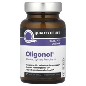 Oligonol, 100 мг, 30 вегетарианских капсул — Quality of Life