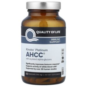 Kinoko® Platinum AHCC®, 60 растительных капсул — Quality of Life