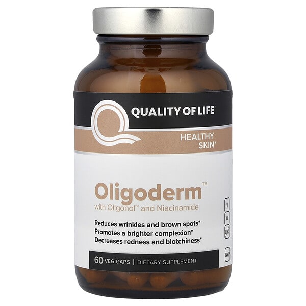 qll00364_v_24.jpg Oligoderm™ с Oligonol™ и никотинамидом, 60 растительных капсул — Quality of Life
