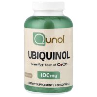 Убихинол, 100 мг, 120 мягких таблеток — Qunol