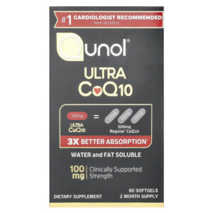 коэнзим Q10 ультра, 100 мг, 60 капсул — Qunol
