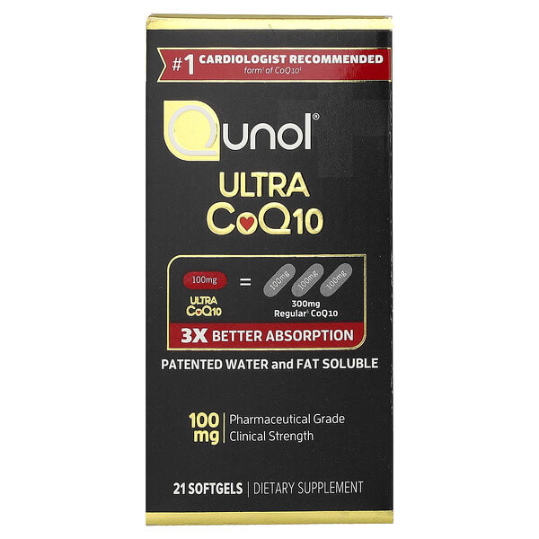 qnl00174_v_20.jpg Ultra CoQ10, 100 мг, 21 капсула — Qunol