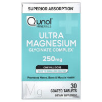 Ultra Magnesium, 250 мг, 30 таблеток, покрытых оболочкой — Qunol