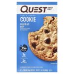протеиновое печенье, с шоколадной крошкой, 12 шт. по 59 г (2,08 унции) — Quest Nutrition