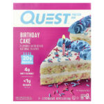Протеиновый батончик, праздничный торт, 4 батончика, 60 г (2,12 унции) — Quest Nutrition