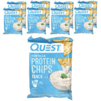 Протеиновые чипсы по-тортильи, ранчо, 8 пакетиков по 32 г (1,1 унции) — Quest Nutrition