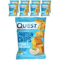 Протеиновые чипсы Original Style, чеддер и сметана, 8 пакетиков по 32 г (1,1 унции) — Quest Nutrition