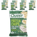 Протеиновые чипсы Original Style, сметана и лук, 8 пакетиков по 32 г (1,1 унции) — Quest Nutrition