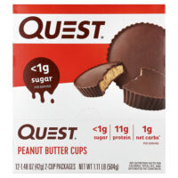 конфеты с арахисовой пастой, 12 упаковок по 42 г (1,48 унции) — Quest Nutrition