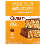 Hero Protein Bar, хрустящий шоколад с арахисовой пастой, 12 батончиков по 54 г (1,9 унции) — Quest Nutrition