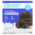 глазированное печенье, шоколадный торт, 8 шт. по 25 г (0,88 унции) — Quest Nutrition