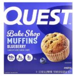 Bake Shop, кексы, голубика, 4 пакетика, 57 г (2,01 унции) — Quest Nutrition