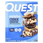 Протеиновый батончик Overload, Cookie Commotion, 12 батончиков, 58 г (2,04 унции) — Quest Nutrition