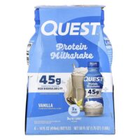 Протеиновый молочный коктейль, ваниль, 4 флакона по 414 мл (14 жидк. Унций) — Quest Nutrition