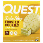 Bake Shop, глазированное печенье, лимонный торт, 8 шт. по 25 г (0,88 унции) — Quest Nutrition