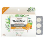TheraZinc, леденцы с цинком, апельсин`` 24 пастилки — Quantum Health