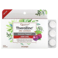 TheraZinc, поддержка иммунитета, вишня, 24 пастилки — Quantum Health