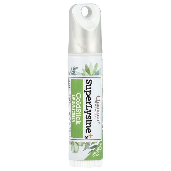 qua01626_v_36.jpg Super Lysine +®, ColdStick, солнцезащитное средство для губ, SPF 21, 5 г (0,17 унции) — Quantum Health