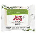 Buzz Away Extreme®, средство от комаров и клещей, 20 салфеток, 73,2 г (2,58 унции) — Quantum Health