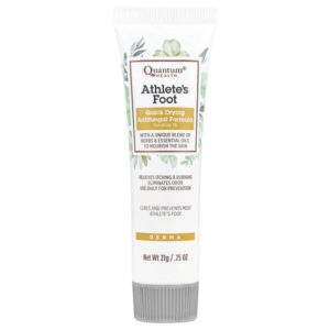 Athlete's Foot, быстросохнущая формула против грибка стопы, 0,75 унции (21 г) — Quantum Health