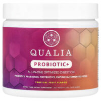 Probiotic +, тропические фрукты, 157,5 г (5,6 унции) — Qualia