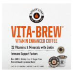 Vita-Brew, обогащенный витаминами кофе, смесь французского эспрессо, 16 тыс. Чашек, 10 г (0,35 унции) — RAPIDFIRE